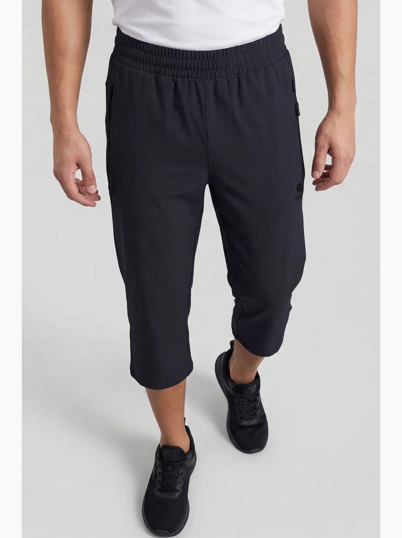Pantacourt de cyclisme longueur capri tommy Gris Noir - Kiabi