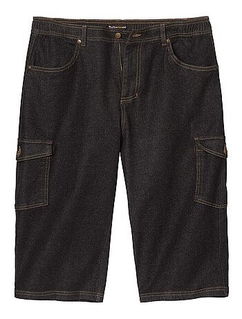 Pantacourt Détente Cargo en Denim - ATLAS FOR MEN