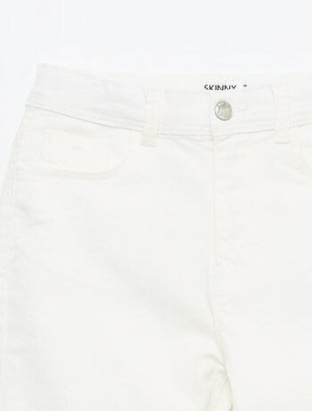 Pantacourt en jean avec franges