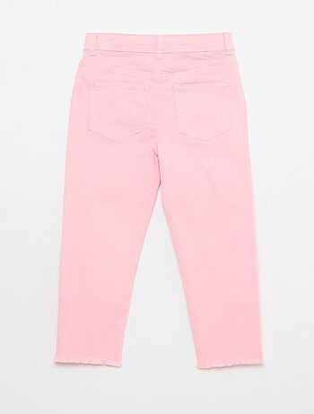 Pantacourt en jean avec franges