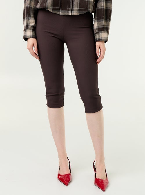 Pantacourt en maille stretch - Kiabi