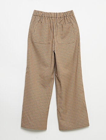 Pantalon à carreaux coupe large