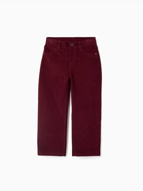 Pantalon à coupe droite en velours côtelé - Kiabi Pantalon à coupe droite en velours côtelé - Kiabi
