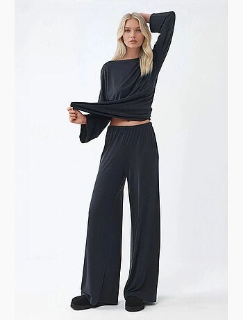 Pantalon à jambe droite à enfiler busem