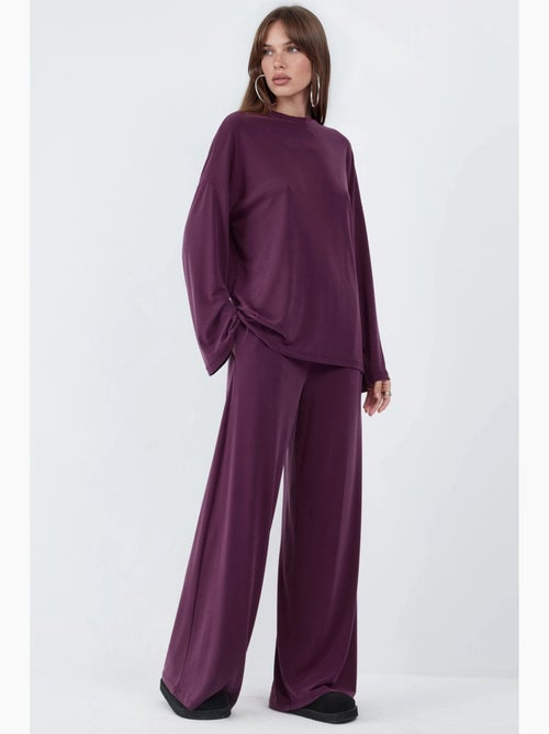 Pantalon à jambe droite à enfiler busem - Kiabi Pantalon à jambe droite à enfiler busem - Kiabi