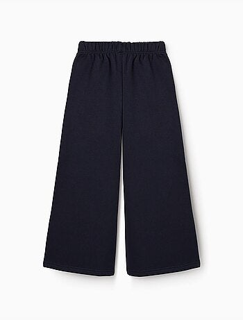 Pantalon à jambe large en molleton avec doublure en coton peigné