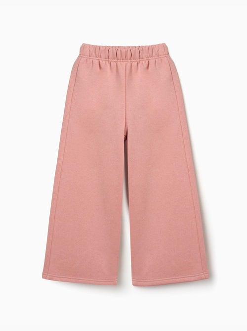 Pantalon à jambe large en molleton avec doublure en coton peigné - Kiabi