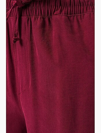Pantalon à jambe large taille haute avec poche bdart