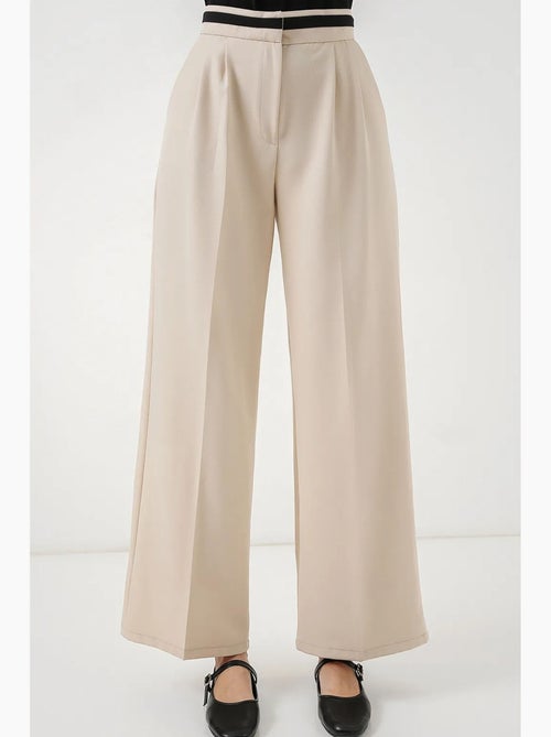 Pantalon à jambe large taille haute avec poches bdart - Kiabi