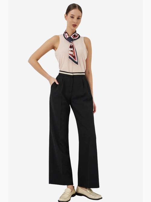 Pantalon à jambe large taille haute avec poches bdart - Kiabi