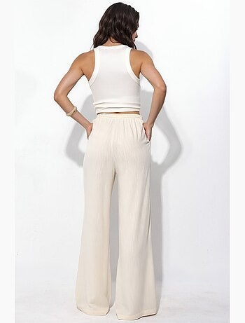 Pantalon à jambes larges à enfiler hiccup
