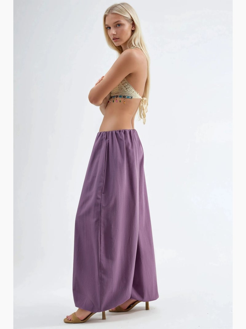 Pantalon à jambes larges busem Bleu lavande - Kiabi