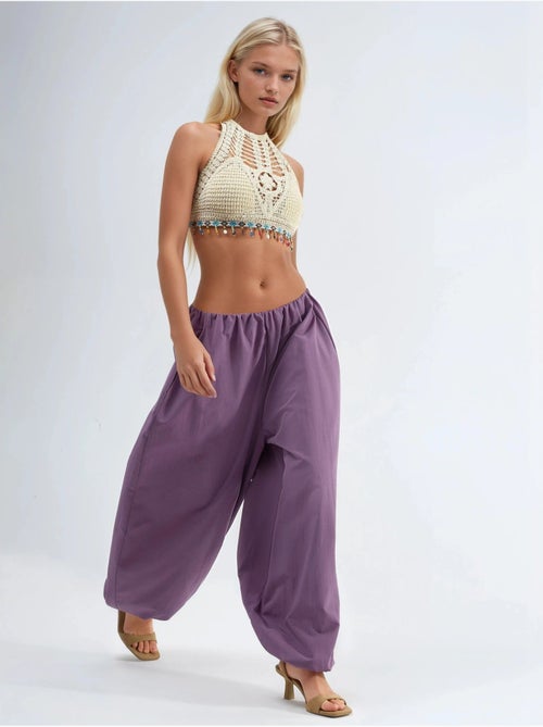 Pantalon à jambes larges busem - Kiabi Pantalon à jambes larges busem - Kiabi