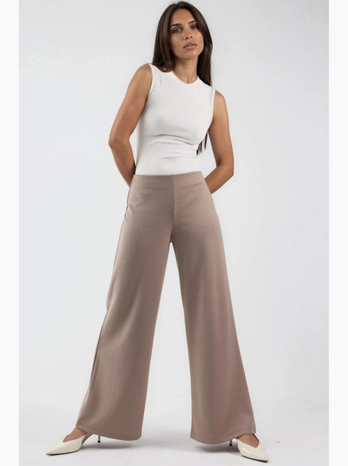 Pantalon à jambes larges taille haute busem - Kiabi