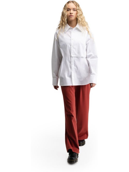 Pantalon à pinces jambes larges femme femme aker-w cherry - Kiabi