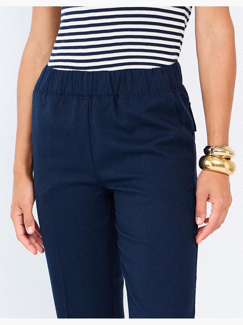 Pantalon à taille élastique, mo fashion Bleu - Kiabi