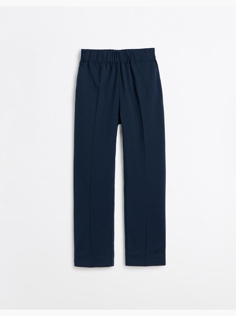 Pantalon à taille élastique, mo fashion Bleu - Kiabi
