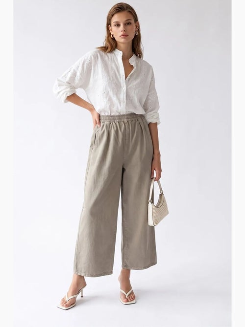 Pantalon ample en tencel, longueur cheville mixray - Kiabi Pantalon ample en tencel, longueur cheville mixray - Kiabi