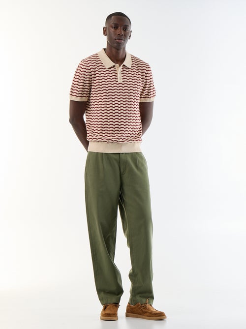 Pantalon au toucher doux - Kiabi