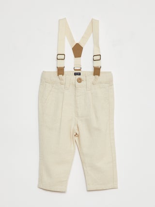 Pantalon avec bretelles