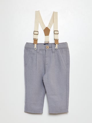 Pantalon avec bretelles