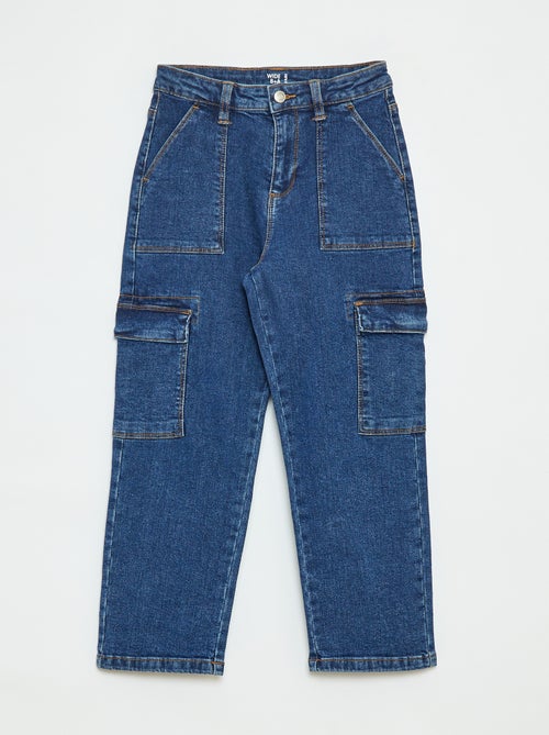 Pantalon avec poches à rabat - coupe + confortable - Kiabi