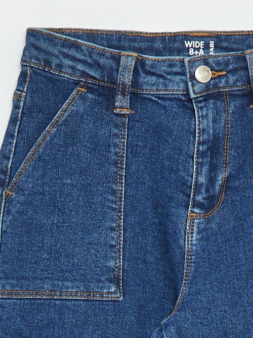 Pantalon avec poches à rabat - coupe + confortable - Kiabi