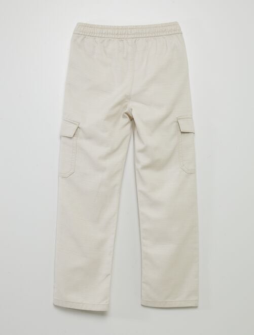 Pantalon avec poches à rabat - Kiabi