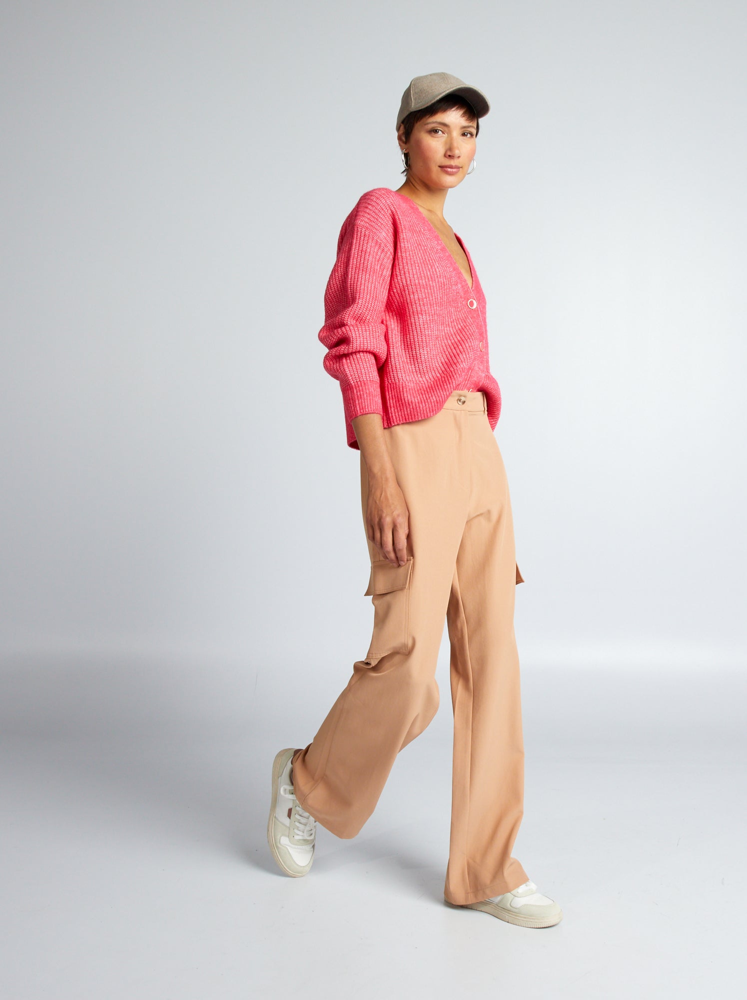 Mini Short En Jean Taille Basse Femme - Franges Et Poches à Rabat - Coupe Skinny