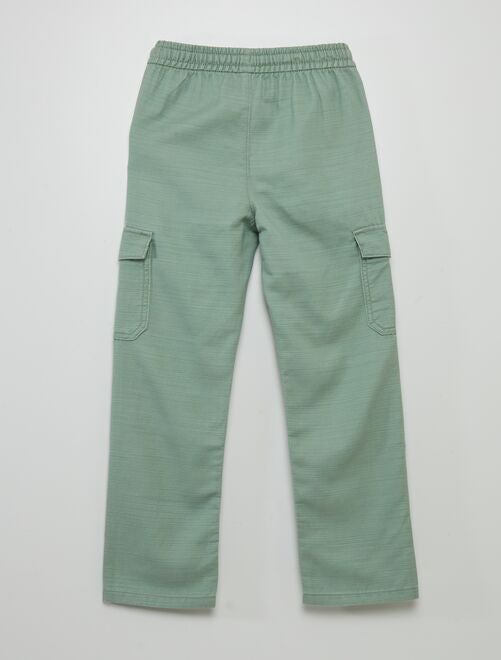 Pantalon avec poches à rabat - Kiabi
