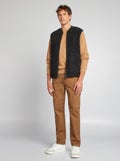 Pantalon avec poches marron - Kiabi
