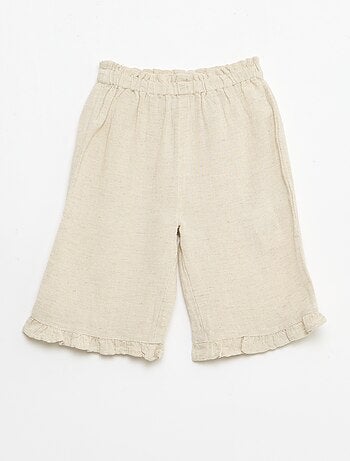 Pantalon avec volants en bas de jambe