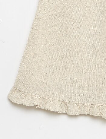 Pantalon avec volants en bas de jambe