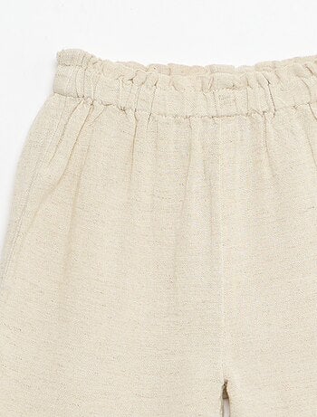 Pantalon avec volants en bas de jambe