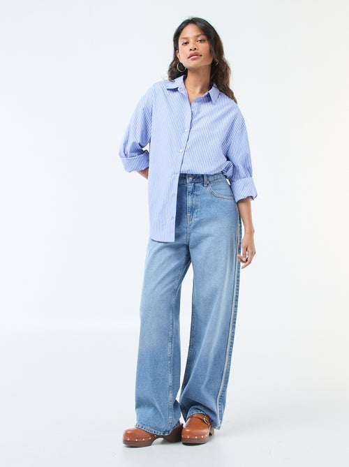 Pantalon baggy à taille basse - Kiabi