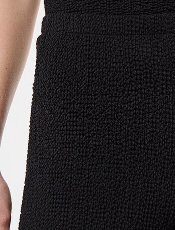 Pantalon balloon en maille crinkle