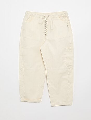 Pantalon barrel fit avec cordons de serrage