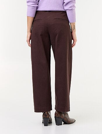 Pantalon barrel large + ceinture en simili
