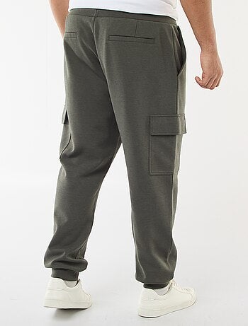 Pantalon bas resserré en coton uni