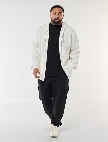 Pantalon bas resserré en coton uni