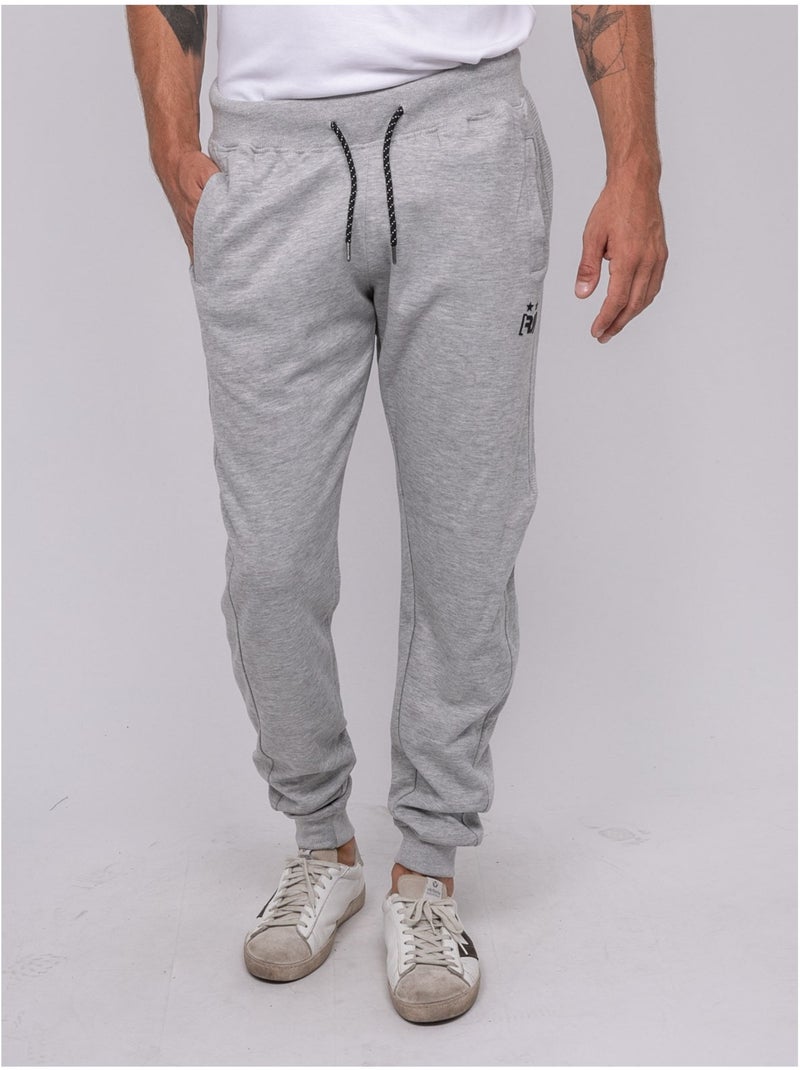 Pantalon battle molleton vercout Gris chiné - Kiabi