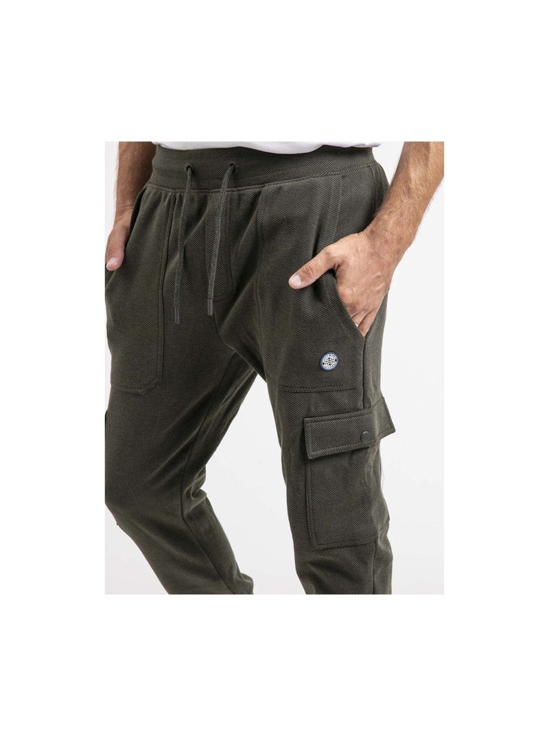 Pantalon battle molleton vimaldo Kaki - Kiabi