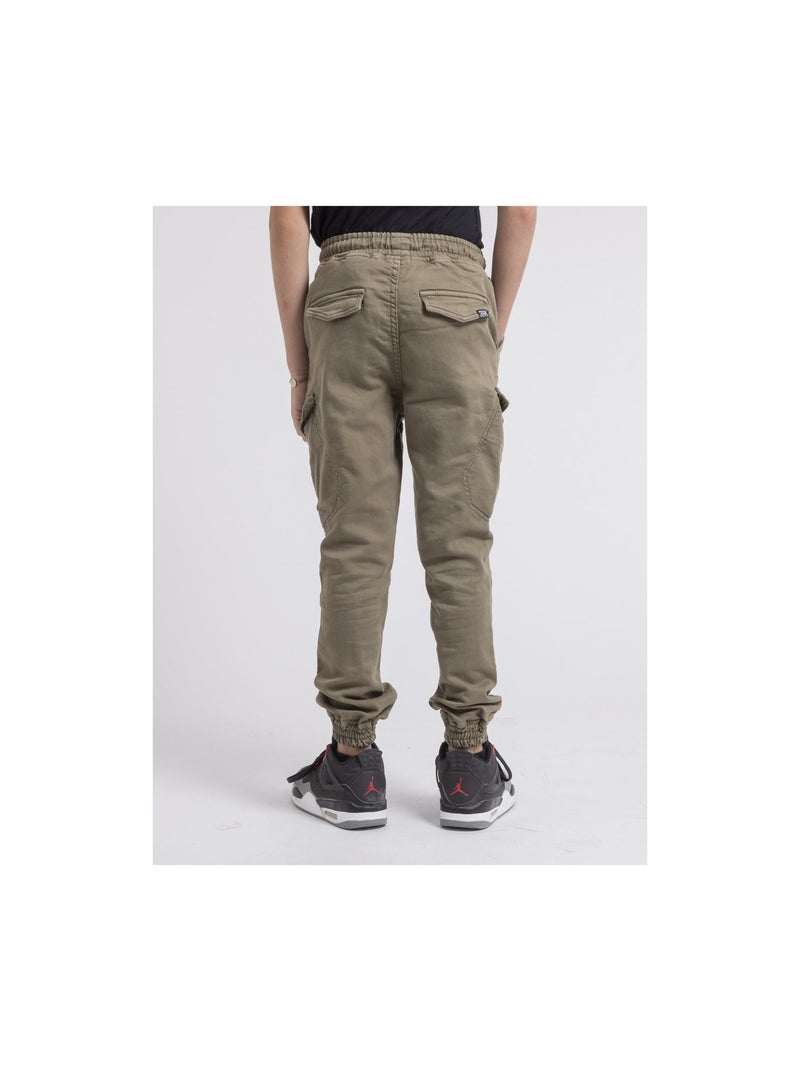 Pantalon battle vlog garçon Kaki - Kiabi