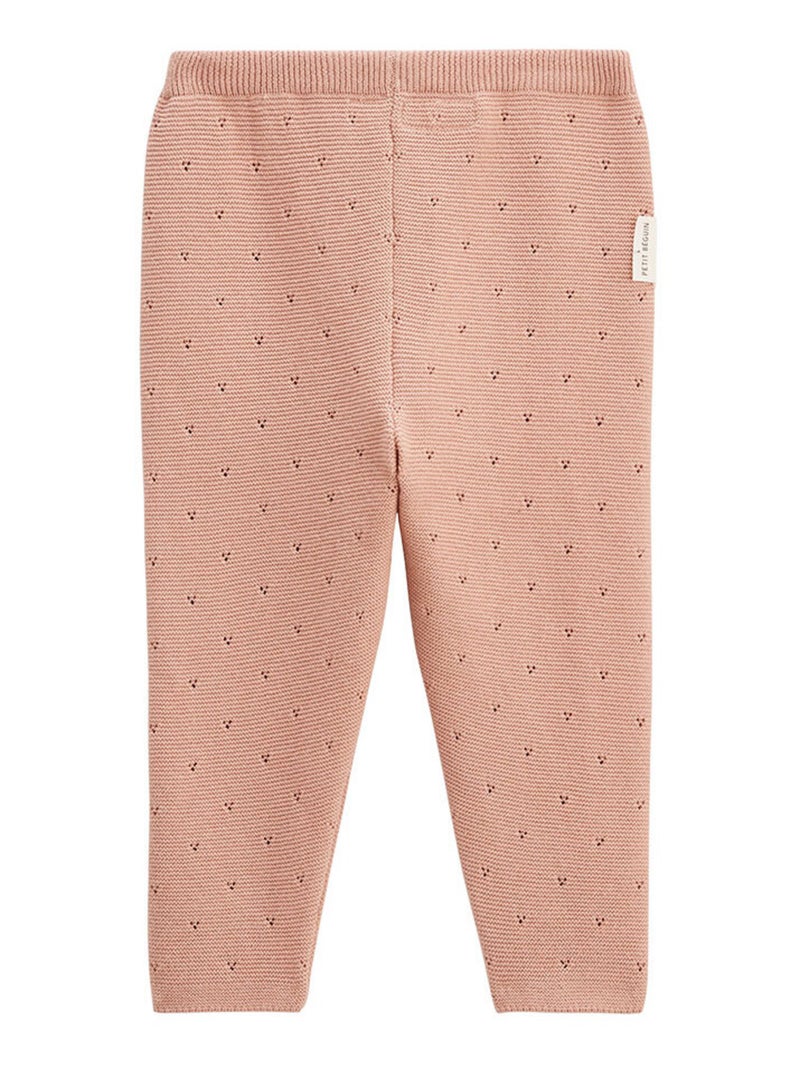Pantalon b?b? en tricot Manouk Rose - Kiabi