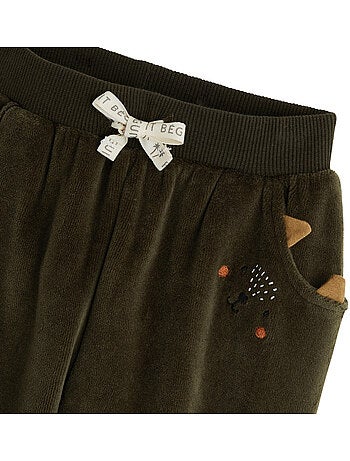 Pantalon bébé en velours ginkgo