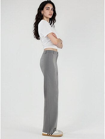 Pantalon bengaline à jambe droite taille haute hiccup
