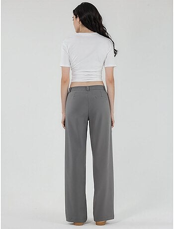 Pantalon bengaline à jambe droite taille haute hiccup