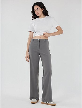 Pantalon bengaline à jambe droite taille haute hiccup