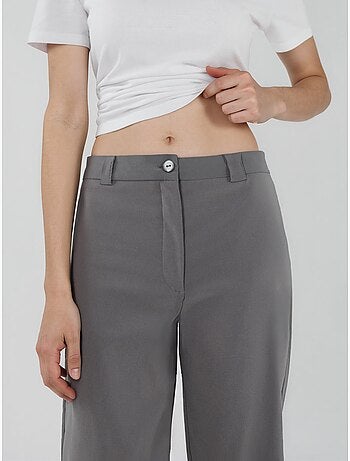 Pantalon bengaline à jambe droite taille haute hiccup