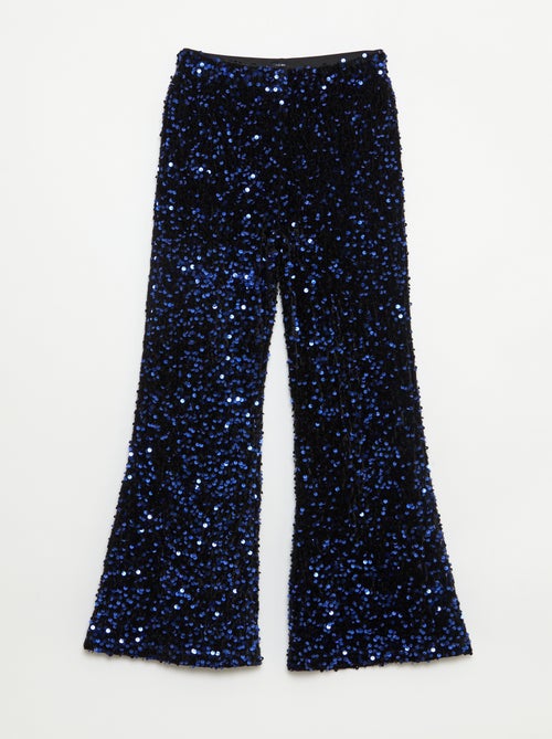 Pantalon brillant flare fit - Kiabi